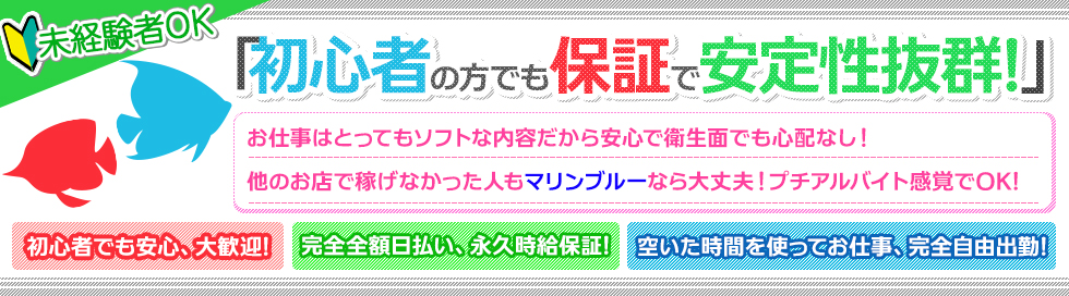 初心者の方でも保証で安定性抜群!